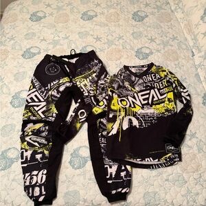 O'Neal Kids Element Youth Jersey and pants race wear Set Attack Black/Yellow
